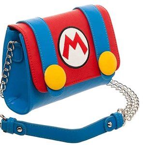 Mario Crossbody Purse Red & Blue